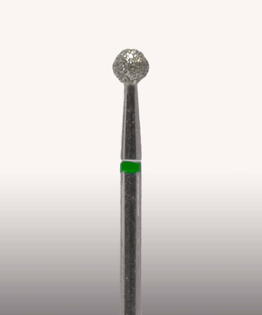 Punta per fresa pallina 3 mm verde